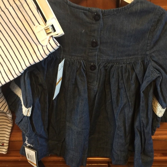 Tommy Hilfiger Girls 2 Piece Set Denim Tunic & Leg - Picture 5 of 5